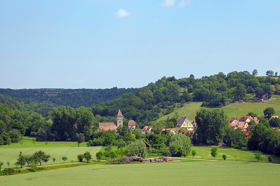 Rothenburg o.d. Tauber im idyllischen Taubertal